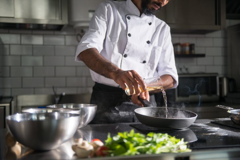 A Man Cooking in the Kitchen